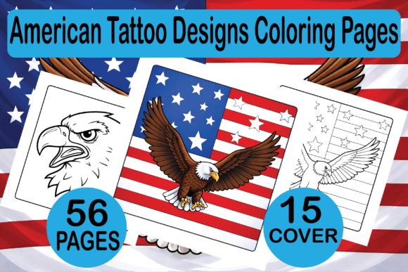 American Tattoo Designs Coloring Pages: A Creative Resource for Artists and Enthusiasts