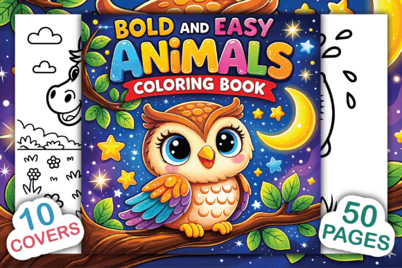 Bold and Easy Animals Coloring Book: A Strategic Tool for Creativity and Productivity
