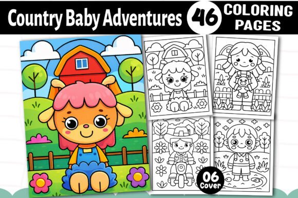 Country Baby Adventures Coloring Book: A Creative Journey for All Ages