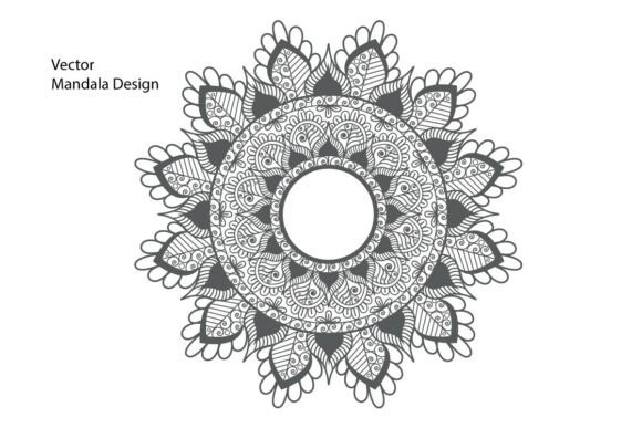 Elegant Floral Mandala Line Art Vector: A Creative Powerhouse for Every Project