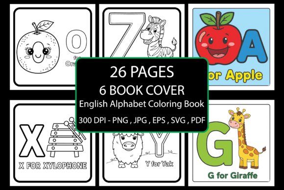 English Alphabet Coloring Book