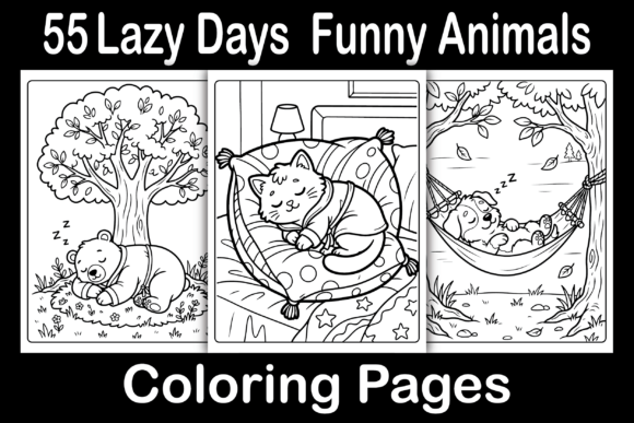 Lazy Days Funny Animals Coloring Pages: A Creative and Profitable Opportunity